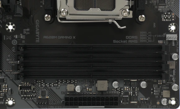 Материнская плата Gigabyte A620M GAMING X Socket AM5 AMD A620 4xDDR5 mATX AC`97 8ch(7.1) GbLAN RAID+HDMI+DP