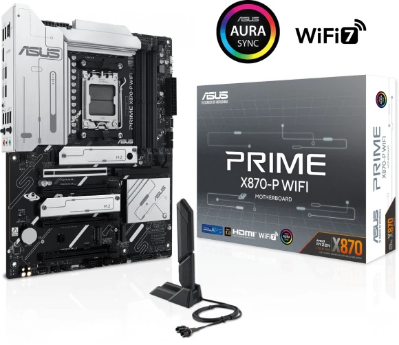 Материнская плата Asus PRIME X870-P WIFI Socket AM5 AMD X870 4xDDR5 ATX AC`97 8ch(7.1) 2.5Gg RAID+HDMI