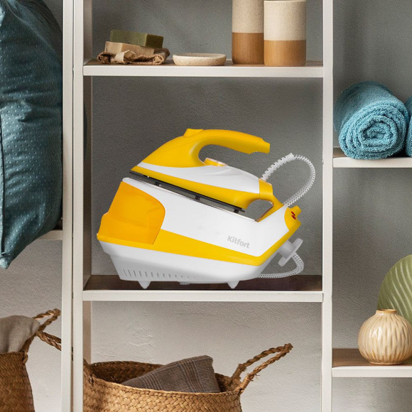 Парогенератор Kitfort КТ-9135 2000Вт желтый/белый Парогенератор Kitfort КТ-9135 2000Вт желтый/белый