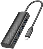 Разветвитель USB-C Hoco HB41 Type-C 4порт. черный Разветвитель USB-C Hoco HB41 Type-C 4порт. черный
