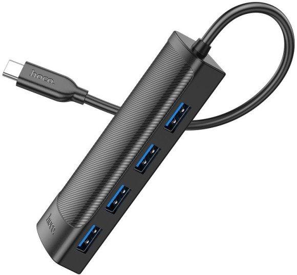 Разветвитель USB-C Hoco HB41 Type-C 4порт. черный Разветвитель USB-C Hoco HB41 Type-C 4порт. черный