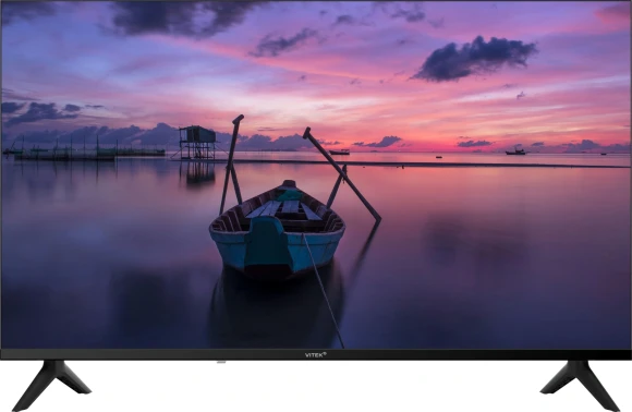 Телевизор LED Vitek 24" VT-24HBS300 Яндекс.ТВ Frameless черный HD 60Hz DVB-T DVB-T2 DVB-C DVB-S DVB-S2 USB 2.0 Smart TV