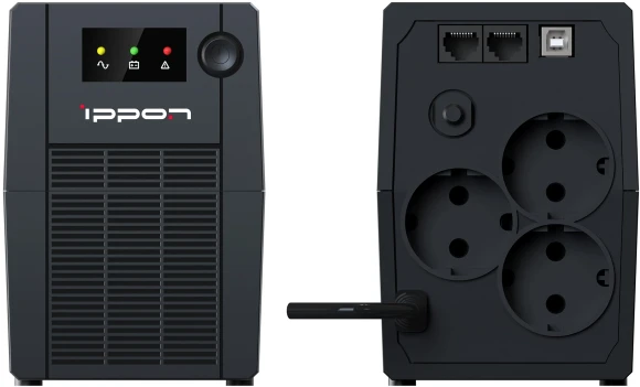 Источник бесперебойного питания Ippon Back Basic 650S New Euro 360Вт 650ВА черный