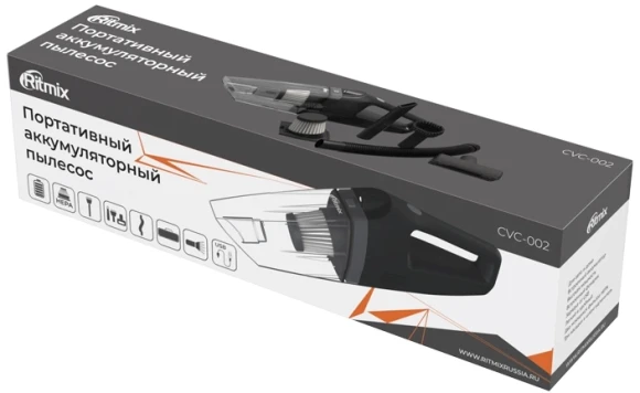 Пылесос Автомобильный Ritmix CVC-002 черный 60Вт Пылесос Автомобильный Ritmix CVC-002 черный 60Вт