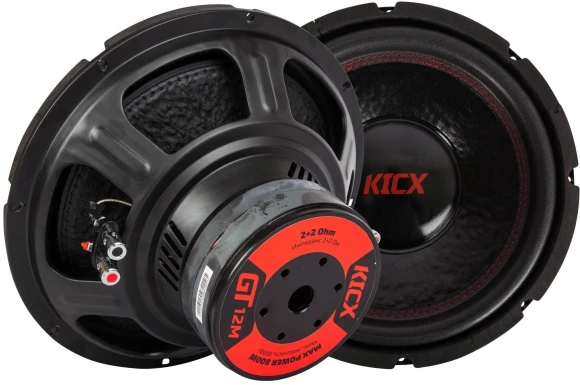 Сабвуфер автомобильный Kicx GT-12M 500Вт пассивный (30см/12")