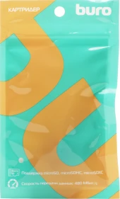 Устройство чтения карт памяти USB Type-C Buro BU-CR-201 черный Устройство чтения карт памяти USB Type-C Buro BU-CR-201 черный