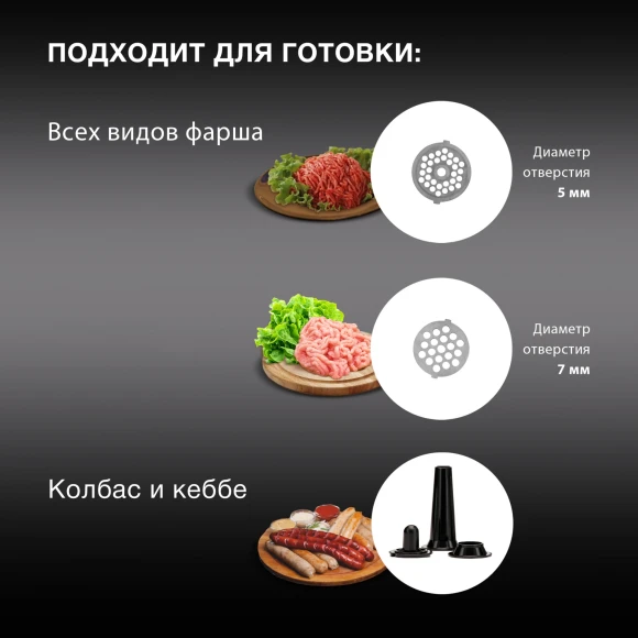 Мясорубка Hyundai HY-MG4391 1900Вт серый/черный Мясорубка Hyundai HY-MG4391 1900Вт серый/черный