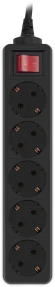 Сетевой фильтр PC Pet AP01006-1.8-B 1.8м (5 розеток) черный (пакет ПЭ)
