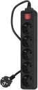 Сетевой фильтр PC Pet AP01006-1.8-B 1.8м (5 розеток) черный (пакет ПЭ)