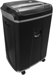 Шредер Heleos УМ35-4 черный (секр.P-4) фрагменты 23лист. 35лтр. скрепки скобы пл.карты CD Шредер Heleos УМ35-4 черный (секр.P-4) фрагменты 23лист. 35лтр. скрепки скобы пл.карты CD