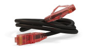 Патч-корд Hyperline PC-LPM-UTP-RJ45-RJ45-C5e-0.3M-LSZH-BK UTP RJ-45 вил.-вилка RJ-45 кат.5E 0.3м черный LSZH 24AWG