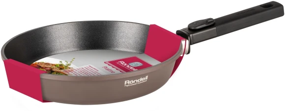 Сковорода Rondell Praline RDA-1564 круглая 24см покрытие: Xylan Plus ручка съемная (без крышки) коричневый