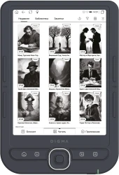 Электронная книга Digma luma 6" E-ink HD Pearl 1024x758 Touch Screen 1.2Ghz 256Mb/32Gb/microSDHC/подсветка дисплея темно-серый (в компл.:обложка) Электронная книга Digma luma 6" E-ink HD Pearl 1024x758 Touch Screen 1.2Ghz 256Mb/32Gb/microSDHC/подсветка дисплея темно-серый (в компл.:обложка)