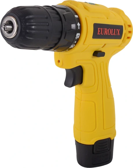 Дрель-шуруповерт Eurolux ДА-12/1Li аккум. патрон:быстрозажимной (72/14/37)