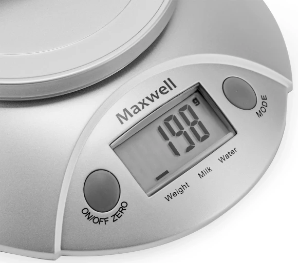 Весы кухонные электронные Maxwell MW-1451 макс.вес:5кг серебристый