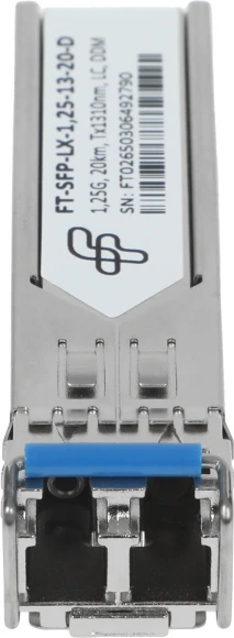 Трансивер Future Technologies FT-SFP-LX-1,25-13-20-D оптич. SFP SM 1.25Гбит/с Tx:1310нм до 20км