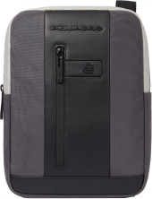 Сумка Piquadro Brief2 Special CA1816BR2S/GRN серая/черная нейлон/натур.кожа