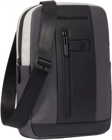 Сумка Piquadro Brief2 Special CA1816BR2S/GRN серая/черная нейлон/натур.кожа