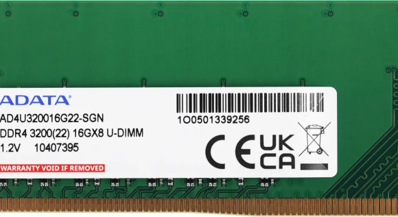 Память DDR4 16Gb 3200MHz A-Data AD4U320016G22-SGN Premier RTL PC4-25600 CL22 DIMM 288-pin 1.2В single rank Ret Память DDR4 16Gb 3200MHz A-Data AD4U320016G22-SGN Premier RTL PC4-25600 CL22 DIMM 288-pin 1.2В single rank Ret