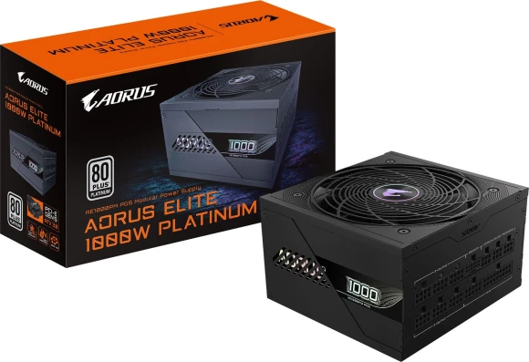 Блок питания Gigabyte ATX 1000W GP-AE1000PM PG5 Gen.5 80+ platinum (20+4pin) APFC 120mm fan 8xSATA Cab Manag RTL