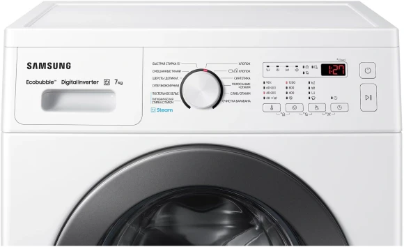 Стиральная машина Samsung WW70AG4S21VELD класс: A загр.фронтальная макс.:7кг белый инвертор