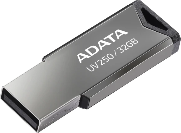 Флеш Диск A-Data 32Gb UV250 AUV250-32G-RBK USB2.0 серебристый Флеш Диск A-Data 32Gb UV250 AUV250-32G-RBK USB2.0 серебристый
