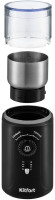 Кофемолка Kitfort KT-747 200Вт сист.помол.:ротац.нож вместим.:70гр черный/серебристый Кофемолка Kitfort KT-747 200Вт сист.помол.:ротац.нож вместим.:70гр черный/серебристый