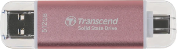 Накопитель SSD Transcend USB-C 512GB TS512GESD310P розовый Накопитель SSD Transcend USB-C 512GB TS512GESD310P розовый