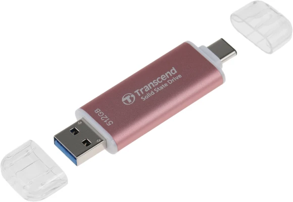 Накопитель SSD Transcend USB-C 512GB TS512GESD310P розовый Накопитель SSD Transcend USB-C 512GB TS512GESD310P розовый