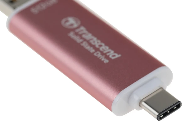 Накопитель SSD Transcend USB-C 512GB TS512GESD310P розовый Накопитель SSD Transcend USB-C 512GB TS512GESD310P розовый