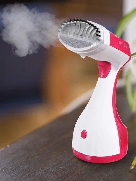 Отпариватель ручной Hyundai H-HS02123 1650Вт белый/вишневый Отпариватель ручной Hyundai H-HS02123 1650Вт белый/вишневый