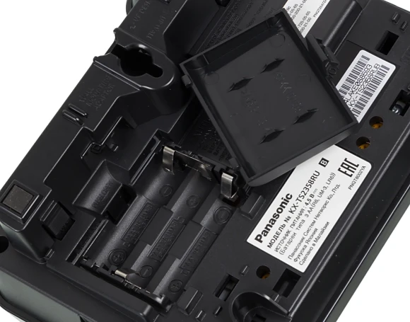 Телефон проводной Panasonic KX-TS2358RUB черный