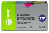 Картридж струйный Cactus CS-SJIC22PBK C33S020601 черный пигментный (34мл) для Epson ColorWorks C3500 с чипом