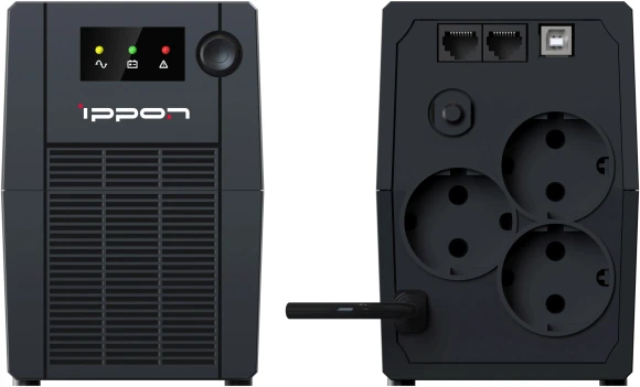 Источник бесперебойного питания Ippon Back Basic 850S New Euro 480Вт 850ВА черный