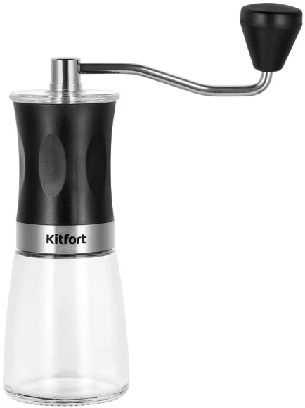 Кофемолка Kitfort КТ-7650 200Вт сист.помол.:жернова вместим.:85гр черный Кофемолка Kitfort КТ-7650 200Вт сист.помол.:жернова вместим.:85гр черный