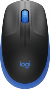 Мышь Logitech M190 черный/синий оптическая 1000dpi беспров. USB 2but (910-005914)
