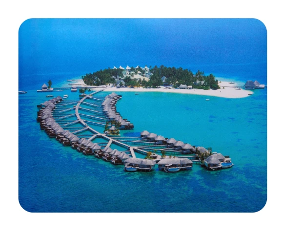 Коврик для мыши Buro BU-M10020 Мини рисунок/тропический отель 230x180x2мм Коврик для мыши Buro BU-M10020 Мини рисунок/тропический отель 230x180x2мм