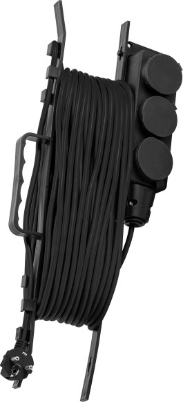 Удлинитель силовой Starwind ST-PS3.10/FRB-16 3x0.75кв.мм 3розет. 10м КГ 16A пласт.рамка черный