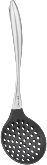 Шумовка для первых/вторых блюд Rondell Modern RD-1744 черный/стальной упак.:картонная подложка