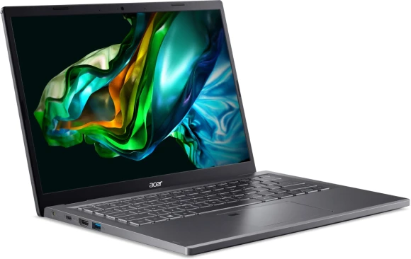 Ноутбук Acer Aspire 5 A514-56M-770K Core i7 1355U 16Gb SSD512Gb Intel Iris Xe graphics 14" IPS WUXGA (1920x1200) без ОС grey WiFi BT Cam (NX.KH6CD.008)