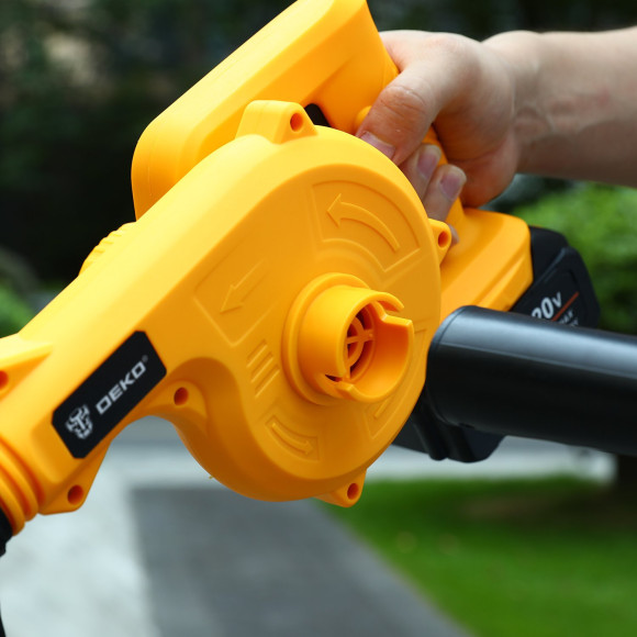 Воздуходувка Deko DKBL20 60Вт пит.:от аккум. оранжевый/черный Воздуходувка Deko DKBL20 60Вт пит.:от аккум. оранжевый/черный