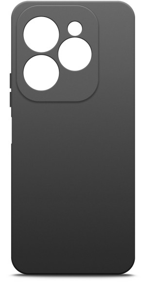 Чехол (клип-кейс) BoraSCO для Infinix Hot 40i/Smart 8/Smart 8 Plus Silicone Case черный (72733)