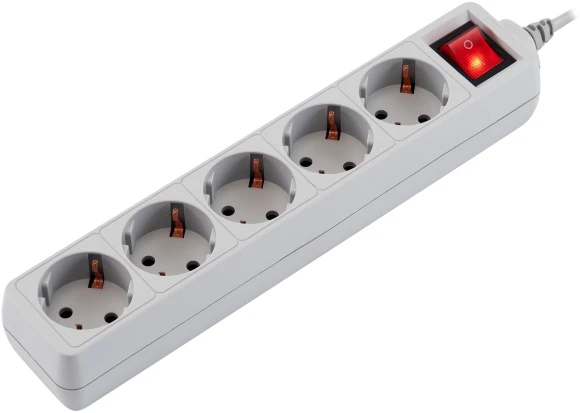 Сетевой фильтр PC Pet AP01006-1.8-G 1.8м (5 розеток) серый (пакет ПЭ) Сетевой фильтр PC Pet AP01006-1.8-G 1.8м (5 розеток) серый (пакет ПЭ)