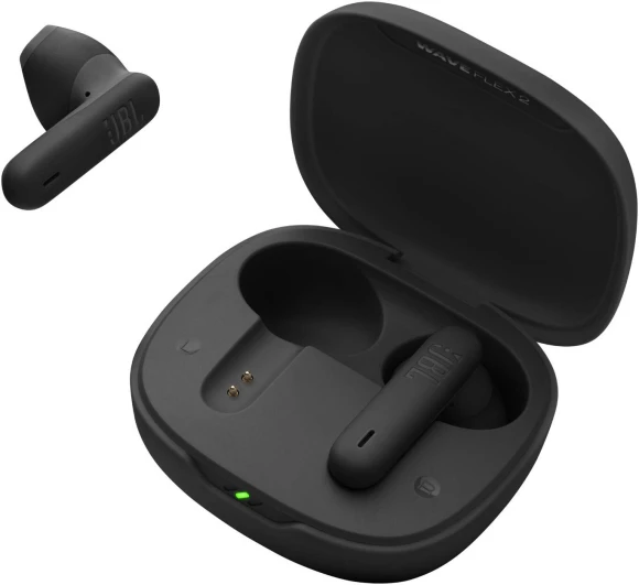 Гарнитура вкладыши JBL Wave Flex 2 черный беспроводные bluetooth в ушной раковине (JBLWFLEX2BLK)