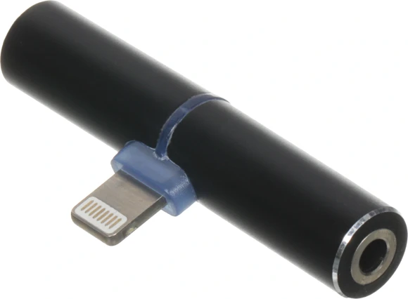 Переходник аудио Red Line lightning/Jack 3.5 (f) черный (УТ000016491)