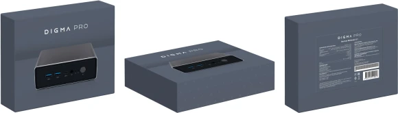 Неттоп Digma Pro Minimax U1 i3 1215U (1.2) 8Gb SSD256Gb UHDG Windows 11 Pro GbitEth WiFi BT 60W темно-серый/черный (DPP3-8CXW01)