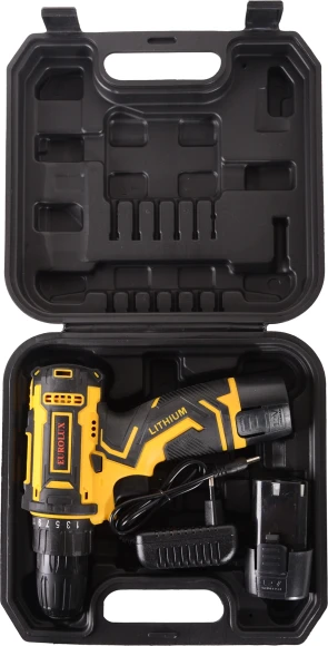 Дрель-шуруповерт Eurolux ДА-12/2Li аккум. патрон:быстрозажимной (кейс в комплекте) (72/14/38) Дрель-шуруповерт Eurolux ДА-12/2Li аккум. патрон:быстрозажимной (кейс в комплекте) (72/14/38)