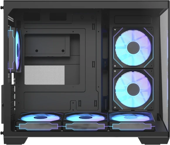 Корпус Formula Crystal Z4M черный без БП mATX 9x120mm 1xUSB3.0 audio bott PSU