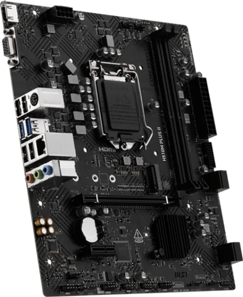 Материнская плата MSI H510M PLUS II Soc-1200 Intel Z490 2xDDR4 mATX AC`97 8ch(7.1) GbLAN+VGA+HDMI