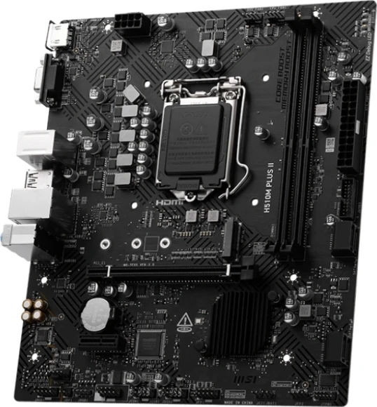 Материнская плата MSI H510M PLUS II Soc-1200 Intel Z490 2xDDR4 mATX AC`97 8ch(7.1) GbLAN+VGA+HDMI